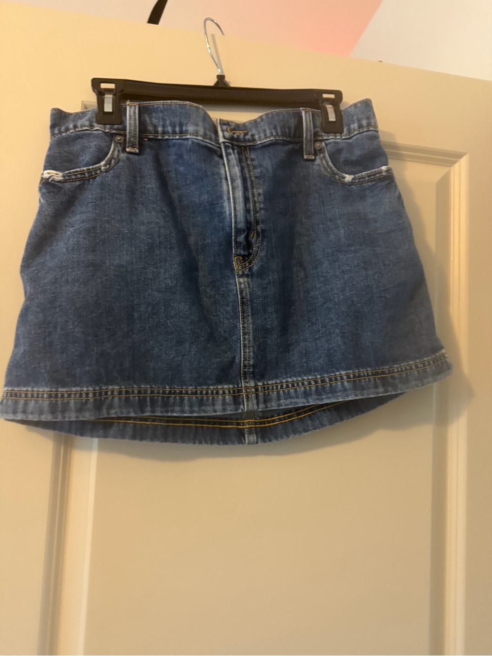 Aerie Dark Blue Denim Mini Skirt - Women size medium